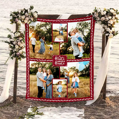 Custom Personalized Photo Blanket Family Collage Blanket img 1