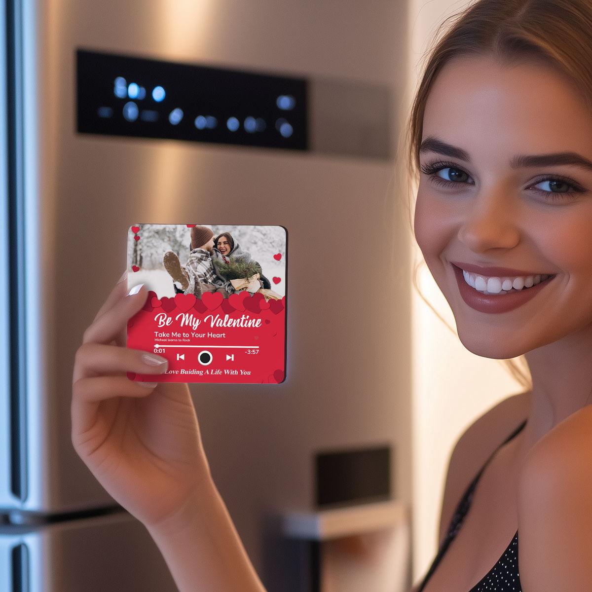 Custom Music Fridge Magnet, Personalized Photo Plaque 4inch img 4