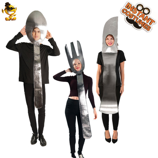 couple funny halloween costume cosplay outfit for stage performance and masquerade party