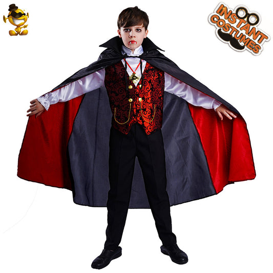 boys halloween vampire costume kids cosplay party dress up outfit
