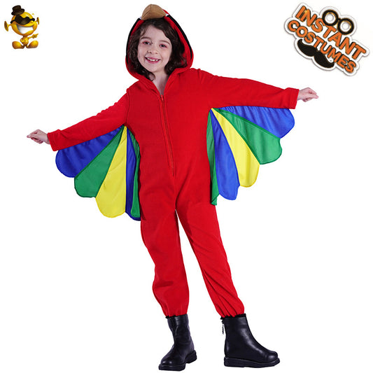 kids parrot costume halloween animal role play cosplay stage performance outfit