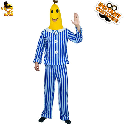 Halloween costume for men banana suit cosplay party outfit for adults