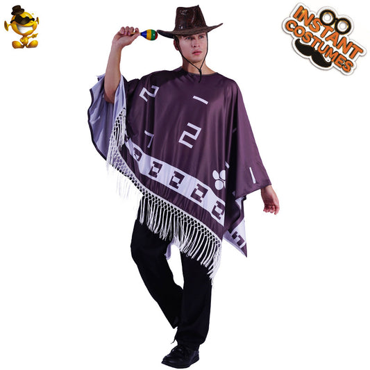 mexican poncho costume for adults fiesta party cosplay halloween