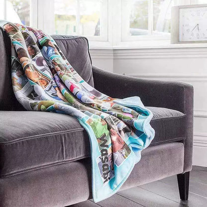 Custom 6 Photos Collage Blanket Mother's Day Mom Blanket img 4