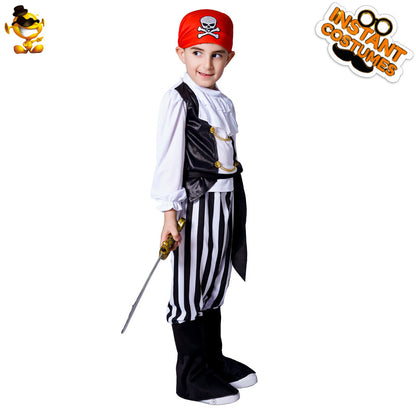 Ensemble de costumes de pirate pour garçons pour Halloween, cosplay et fête