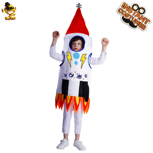 kids rocket costume for boys halloween cosplay stage performance outfit