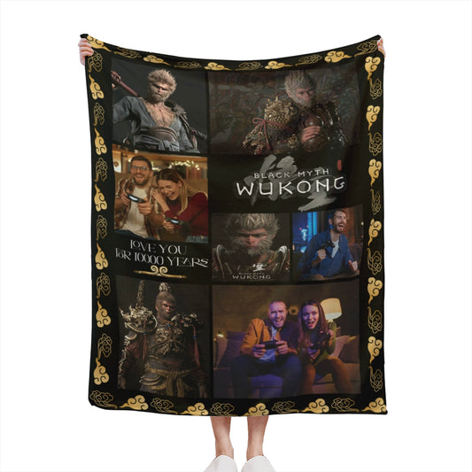 Black Myth Wukong Personalized Photo Blanket img 1