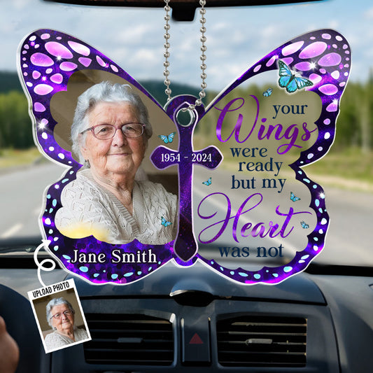 Custom Photo Memorial Car Ornament img 0