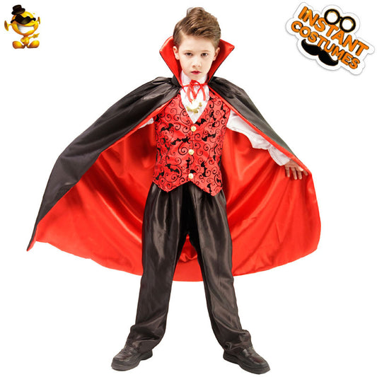 halloween scary kids costume cosplay vampire boy party outfit