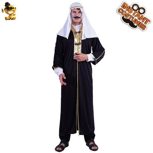 Costume de prince arabe pour Halloween, cosplay, spectacle sur scène et fête