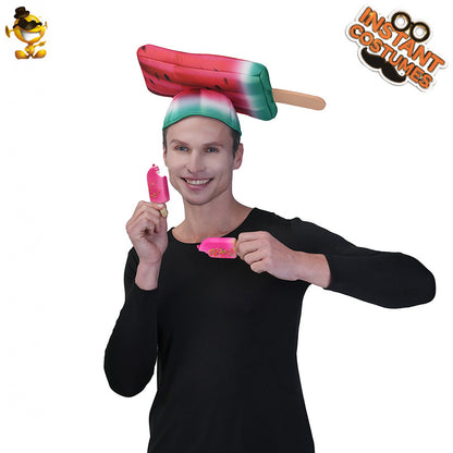 funny watermelon hat for Halloween cosplay stage performance couples costume accessory