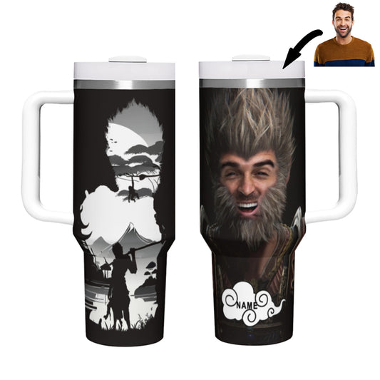 Black Myth Wukong Tumbler Personalized Photo Coffee Cup 40oz img 0