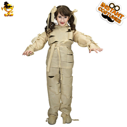 kids mummy costume for Halloween cosplay party dance performance