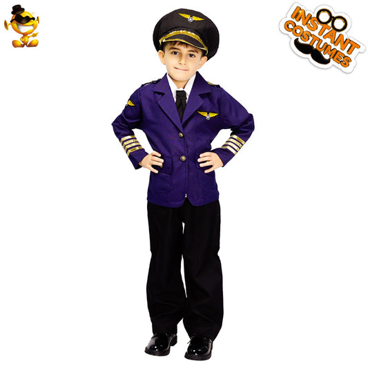 Boys Pilot Costume for Cosplay and Stage Performance