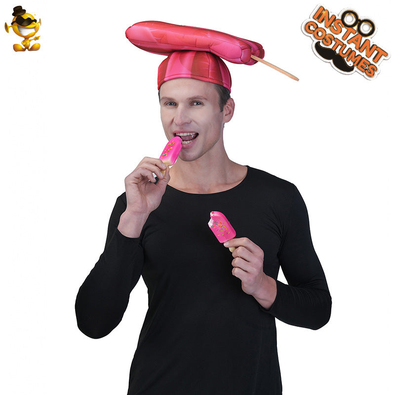 funny watermelon hat for Halloween cosplay stage performance couples costume accessory