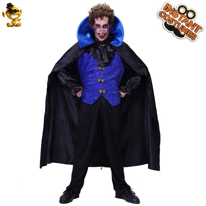 men's halloween vampire costume scary gothic cosplay outfit for parties