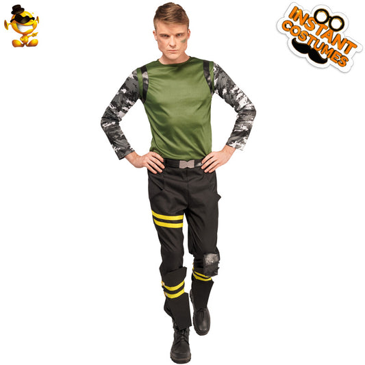 Men's Special Forces Soldier Costume for Halloween Cosplay and Military Party Outfit