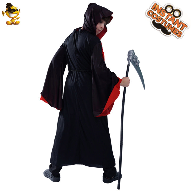 boys horror ghost costume cosplay halloween stage performance outfit