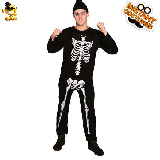 Skeleton costume for men Halloween party cosplay stage performance masquerade outfit