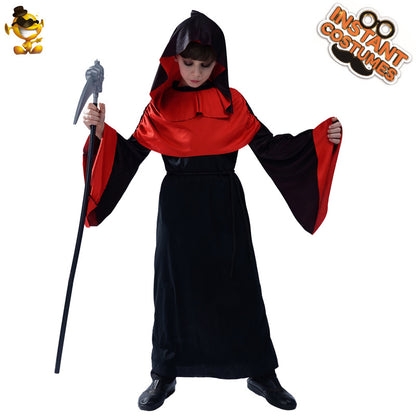 boys horror ghost costume cosplay halloween stage performance outfit
