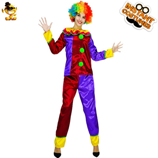 Clown costume for women Halloween cosplay party performance stage outfit