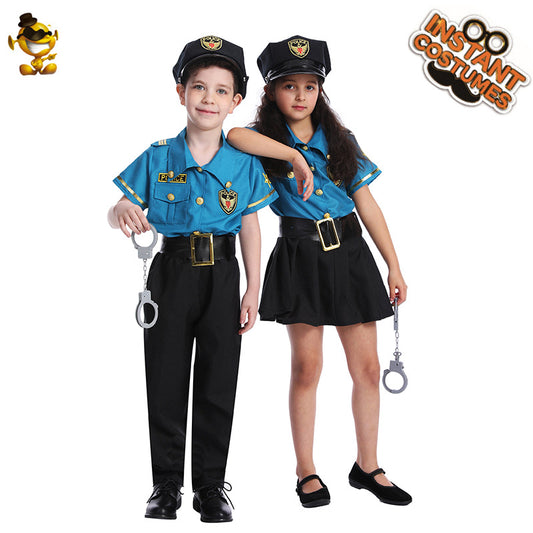kids uniform costume set for cosplay party and stage performance