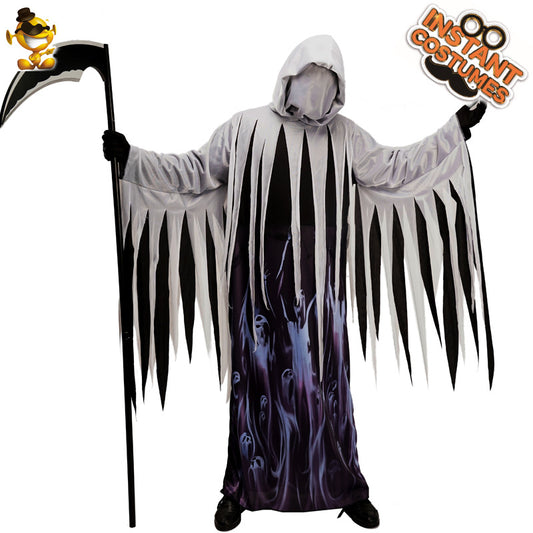 Halloween adult male grim reaper cosplay costume soul harvester stage performance role play outfit