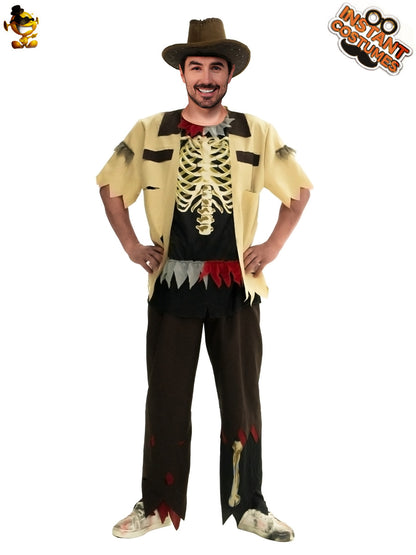 boys cowboy costume for halloween cosplay party and role play