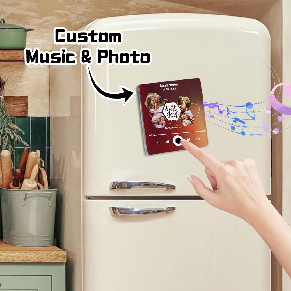 Custom Music Fridge Magnet for Mom img 3