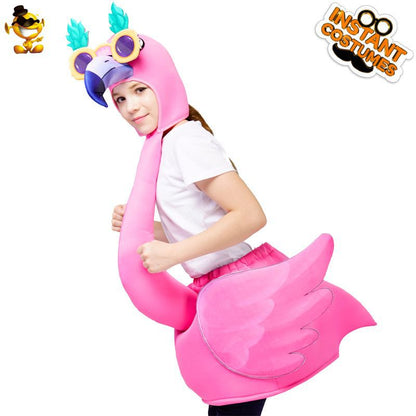 kids flamingo costume for halloween stage performance funny party outfit