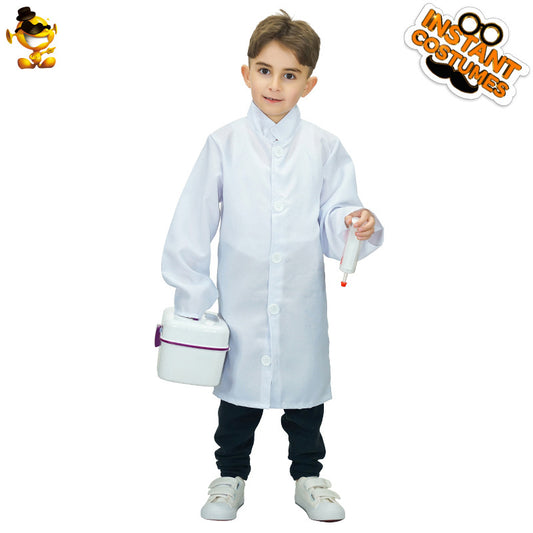 kids doctor nurse costume white coat role play dress up birthday gift performance outfit