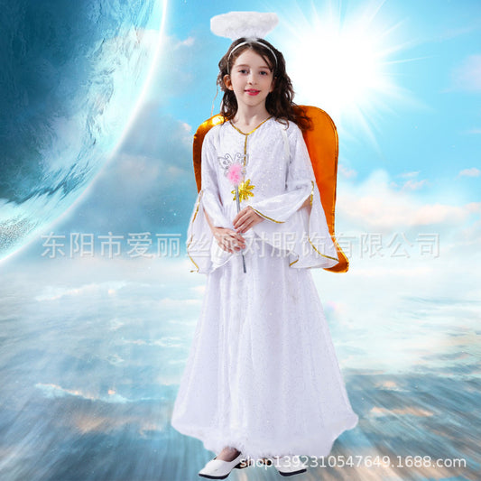 angel costume for kids role play performance stage outfit cosplay fancy dress party