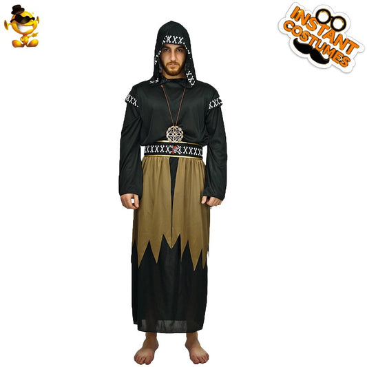 Halloween Grim Reaper Cosplay Costume for Men Adult Scary Demon Party Robe Stage Outfit