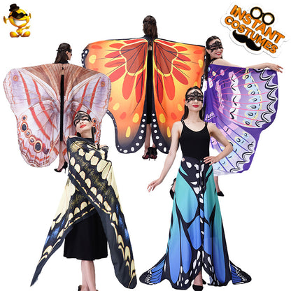 butterfly cape for women adult photo shoot costume digital print cape cosplay outfit