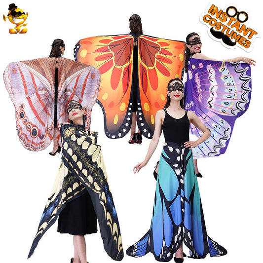 butterfly cape for women adult photo shoot costume digital print cape cosplay outfit