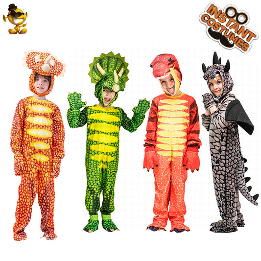 kids dinosaur costume for Halloween cosplay role play stage party performance