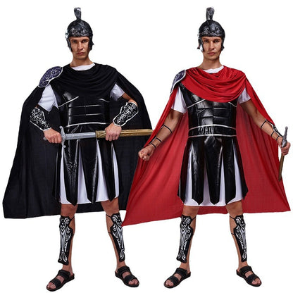 gladiator costume for men stage performance role play cosplay halloween party outfit