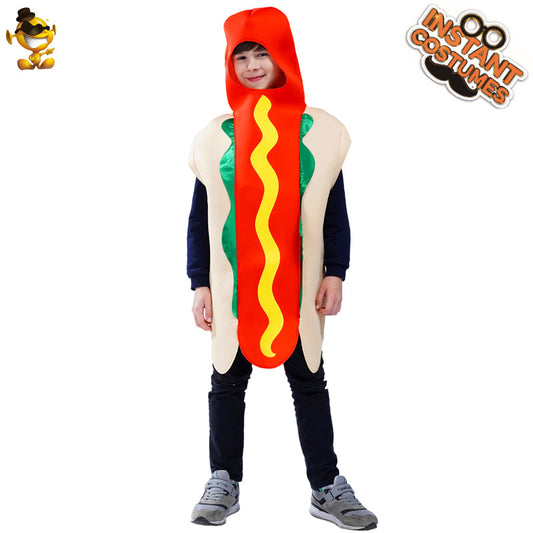 kids halloween hot dog costume funny food cosplay outfit for costume parties