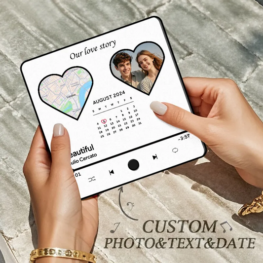 Custom Photo Album Music Fridge Magnet Heart Photo img 5855928631758