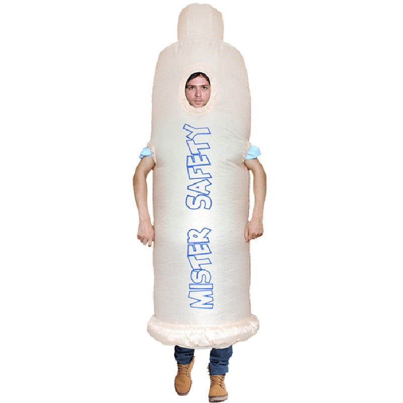 Inflatable Costumes For Adult Sexy Dick Jumpsuit Funny Dress Disfraz Holiday Paty Halloween Anime Cosplay Suit