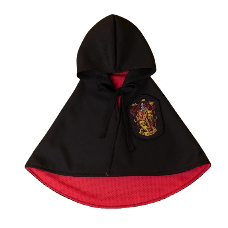 Pet Clothes Dogs Harries Cape False Collar for Glasses Cosplay Coat Potters Hooded for Puppy Small Medium Large Dog Cat Clothes