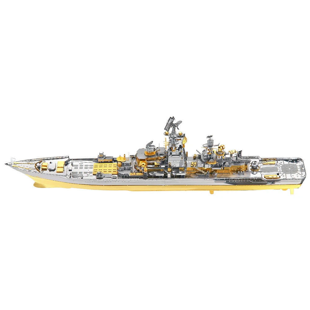 3D Metal Puzzle -Russian Battlecruiser Pyotr DIY  Jigsaw Toy Model Building Kits Christmas Gifts for Adults