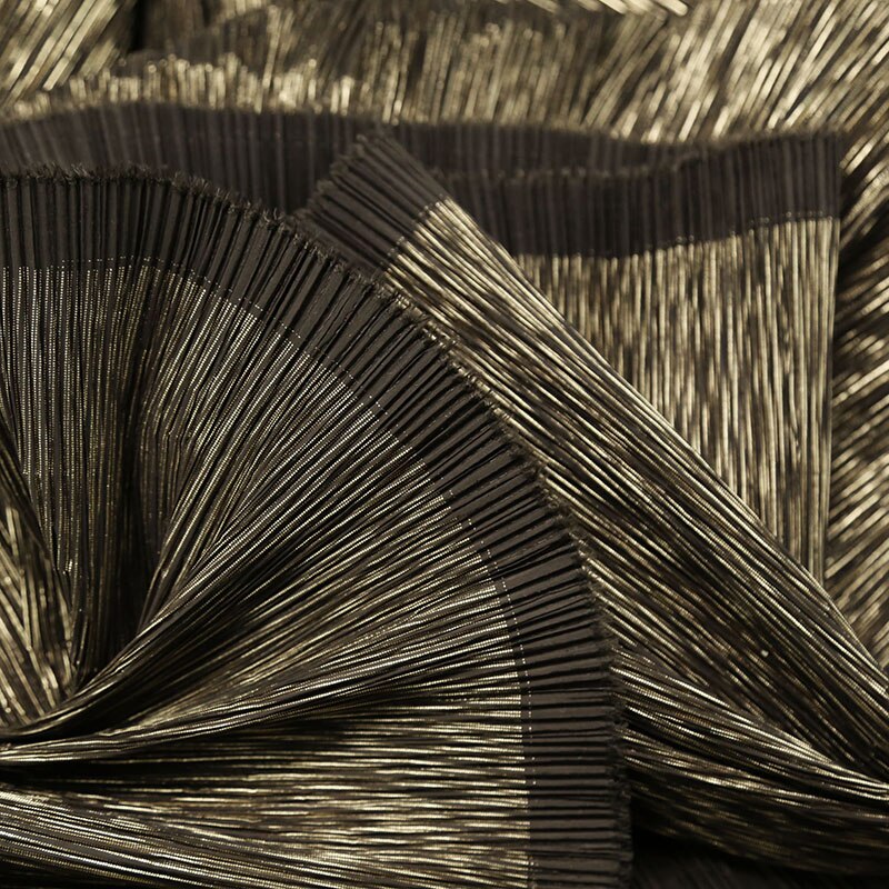 Pure Color Miyake Pleated Fabric for Handmade DIY Texture Creative Shape DIY Modeling Stage Decoration Material