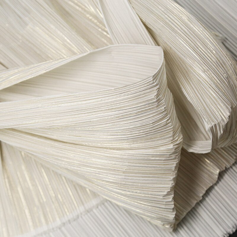Pure Color Miyake Pleated Fabric for Handmade DIY Texture Creative Shape DIY Modeling Stage Decoration Material
