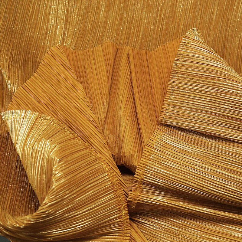 Pure Color Miyake Pleated Fabric for Handmade DIY Texture Creative Shape DIY Modeling Stage Decoration Material