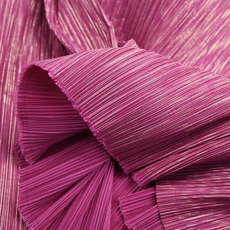 Pure Color Miyake Pleated Fabric for Handmade DIY Texture Creative Shape DIY Modeling Stage Decoration Material