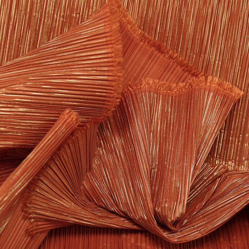 Pure Color Miyake Pleated Fabric for Handmade DIY Texture Creative Shape DIY Modeling Stage Decoration Material