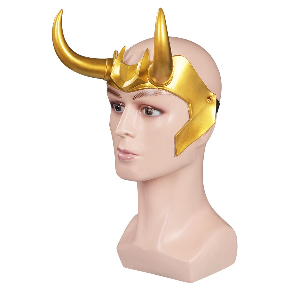 Ragnarok Loki Mask Cosplay Latex Sylvie Masks Helmet Masquerade Halloween Party Costume Props