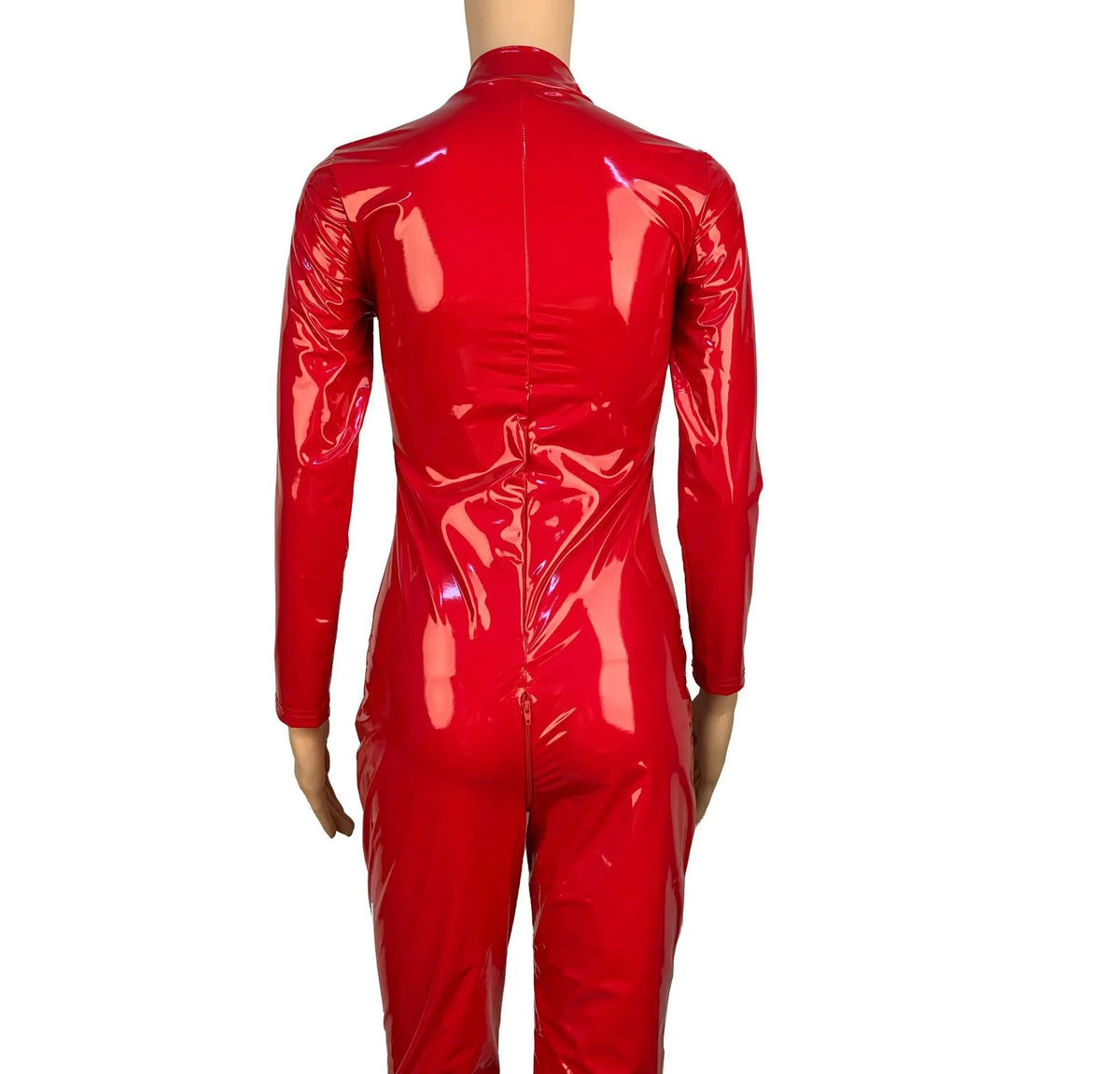 Red Patent Leather Devil Costume Wing Angel Cosplay Woman Halloween Carnival Party Outfits