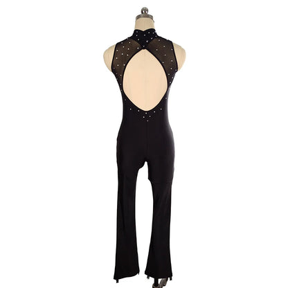 Women's Figure Skating Pants Competition Warm Slim Fit Gymnastics